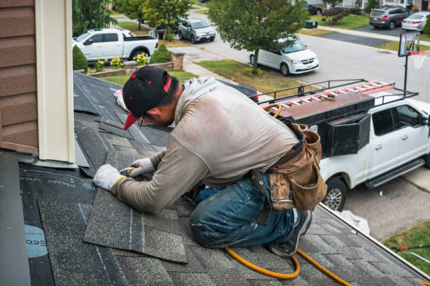 Professional Roofing technician working in Dornsife, PA